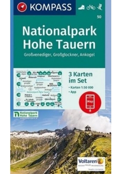 Mapa Nationalpark Hohe Tauern 1:50 000 3w1 KOMPASS