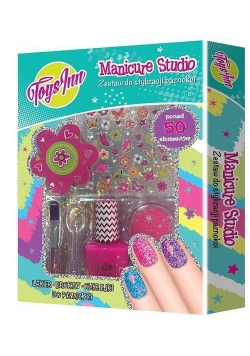 Manicure Studio Zestaw do stylizacji paznokci różowy