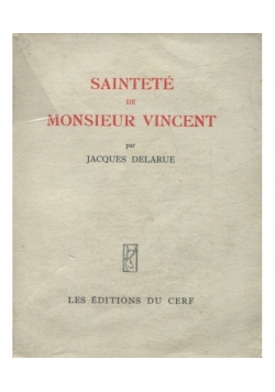 Saintete de Monsieur Vincent
