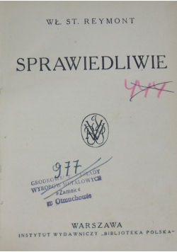 Sprawiedliwie 1924 r.