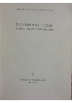 Niepospolici Ludzie w dniu swoim powszednim