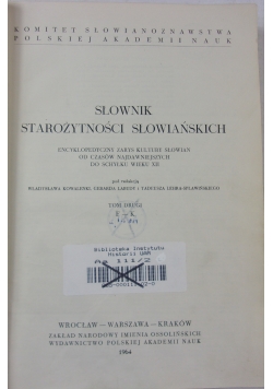 Słownik starożytności słowiańskich