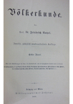 Volkerkunde, 1894r