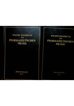 Hagers Handbuch der Pharmazeutischen Praxis Tom I i II 1949r.