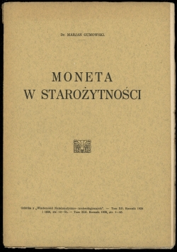 Moneta w starożytności, 1928 r.