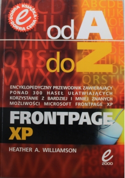 Frontpage XP Od A do Z