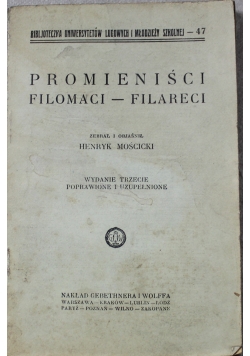 Promieniści Filomaci Filareci 1928 r