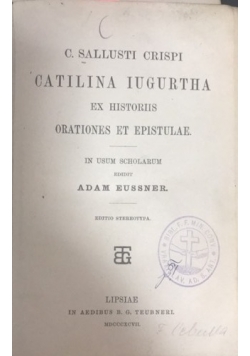 Sallusti ceispi catilina iugurtha, 1897r.
