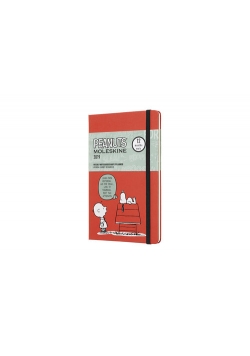 Kalendarz 2019 tygodniowy Moleskine 12M L edycja limitowana PEANUTS czerwony