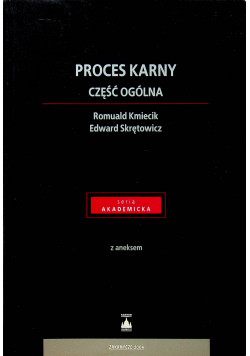 Proces Karny Część ogólna