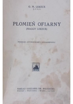 Płomień ofiarny, 1927 r.