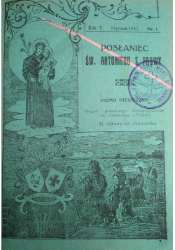 Posłaniec św. Antoniego z Padwy, nr 1, 1917 r.