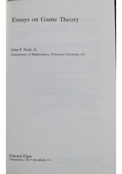 Essays on Game Theory