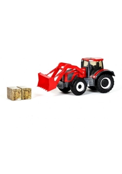 Traktor Gigant Spychacz 1:16 czerwony