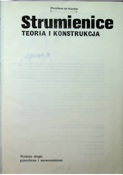 Strumienice Teoria i konstrukcja