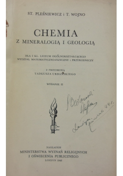 Chemia z mineralogią i geologią, 1943 r.