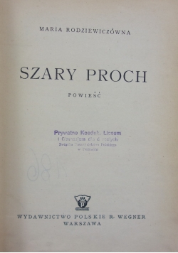Szary proch, 1947 r.
