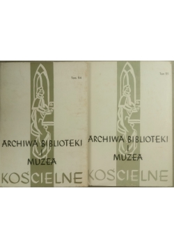 Archiwa Biblioteki i Muzea Kościelne tom 54 i 55
