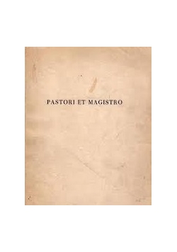 Pastori et Magistro