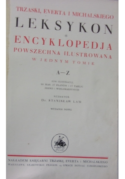 Trzaski. Everta i Michalskiego Leksykon. Encyklopedia powszechna ilustrowana, ok. 1935 r.