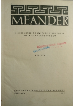 Meander Rok XVIII 12 numerów
