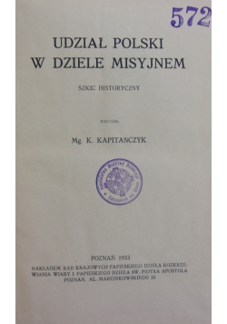 Udział Polski w dzieje misyjnym