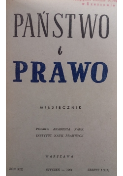 Państwa i prawa, Zeszyt od 1 do 6