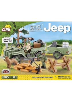 Small Army Jeep Willys MB z przyczepą 1/4 tony