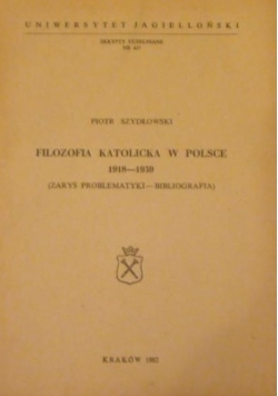 Filozofia katolicka w Polsce 1918-1939