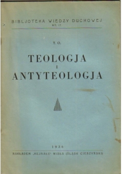 Teologia i antyteologja, 1936 r.