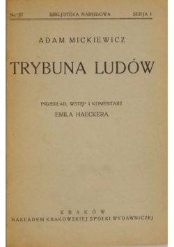 Trybuna ludów, 1925 r.