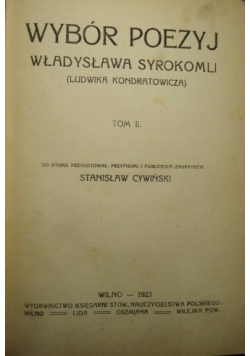 Wybór poezyj Władysława Syrokomli, tom II