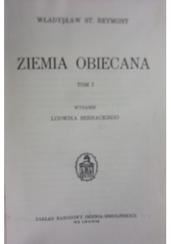 Ziemia obiecana, tom I, 1938r.