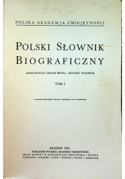 Polski Słownik Biograficzny tom 1 reprint z 1935 r