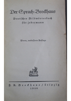 Der Sprach Brockhaus 1940 r.