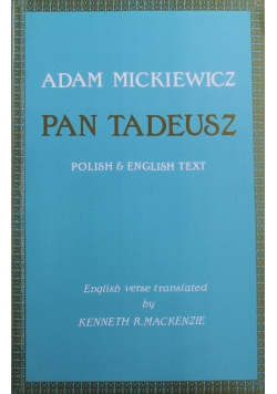 Pan Tadeusz polish english text