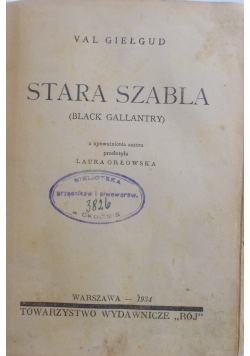 Stara Szabla, 1934 r