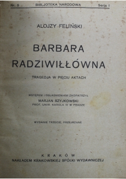Barbara Radziwiłłówna 1924 r.