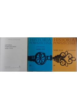 Historia powszechna, zestaw 3 książek