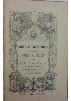 Miesiąc czerwiec poświęcony Sercu P. Jezusa, 1906r.
