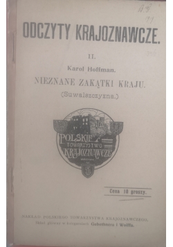 Odczyty krajoznawcze II, 1908 r.