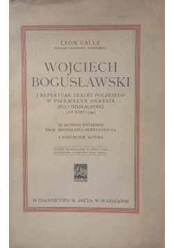 Wojciech Bogusławski i repertuar teatru Polskiego, 1925 r.