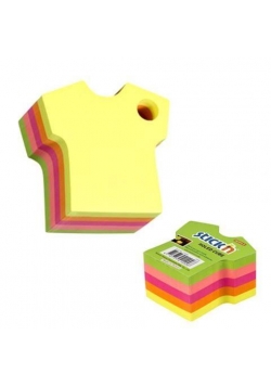 Notes kostka T-shirt mix 5 kolorów neon