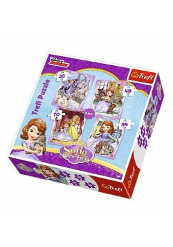 Puzzle 4w1 Wesoły dzień Zosi TREFL