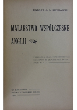 Malarstwo współczesne Anglii, 1901 r.