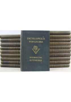 Encyklopedja powszechna  Wydawnictwa Gutenberga 20 tomów  1930 r