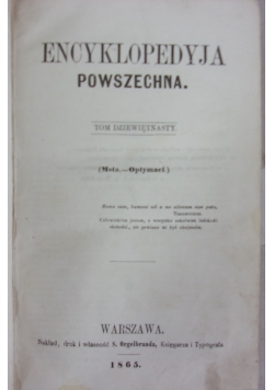 Encyklopedyja Powszechna t19, 1865r.