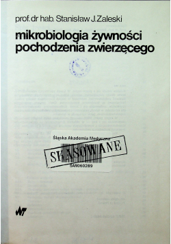 Mikrobiologia żywności pochodzenia zwierzęcego