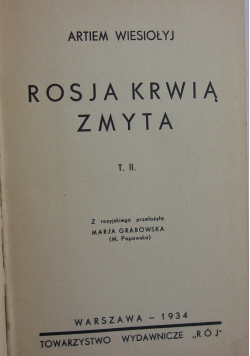 Rosja krwią zmyta, 1934r.