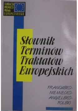 Słownik terminów traktatów europejskich